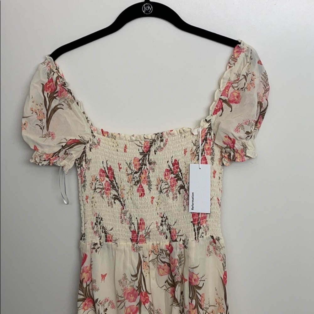 Reformation Inka Midi Dress NWT Small Leila print
